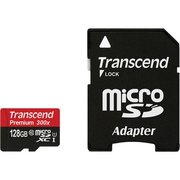 Transcend microSDXC Class 10 UHS-I 300x with SD Adapter 128GB фото