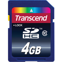 Transcend SDHC Class 10 Premium 133x 4GB