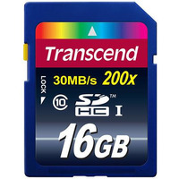 Transcend SDHC Class 10 Premium UHS-I 200x 16GB