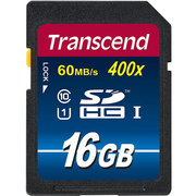 Transcend SDHC Class 10 Premium UHS-I 400x 16GB фото