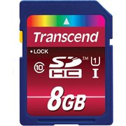 Transcend SDHC Class 10 UHS-I 600x 8GB фото