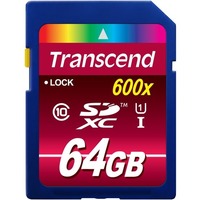 Transcend SDXC Class 10 UHS-I 600x 64GB