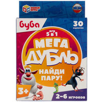 Умные игры Буба. Найди пару. Мега дубль 5 в 1. 30 карточек 4680107921543