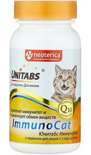 Unitabs ImmunoCat с таурином таблетки фото