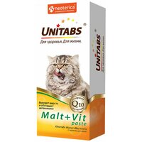 UNITABS MALT+VIT для кошек с таурином для вывода шерсти из желудка (120 мл)