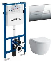 LAUFEN Унитаз Pro Rimless 8.2096.6.000.000.1 (с инсталляцией и сиденьем, микролифт) фото