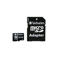 Verbatim microSDHC Class 10 32GB SD adapter