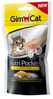 GimCat Витамины Nutri Pockets с сыром и таурином фото