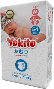 Yokito Diapers M / 54 pcs фото